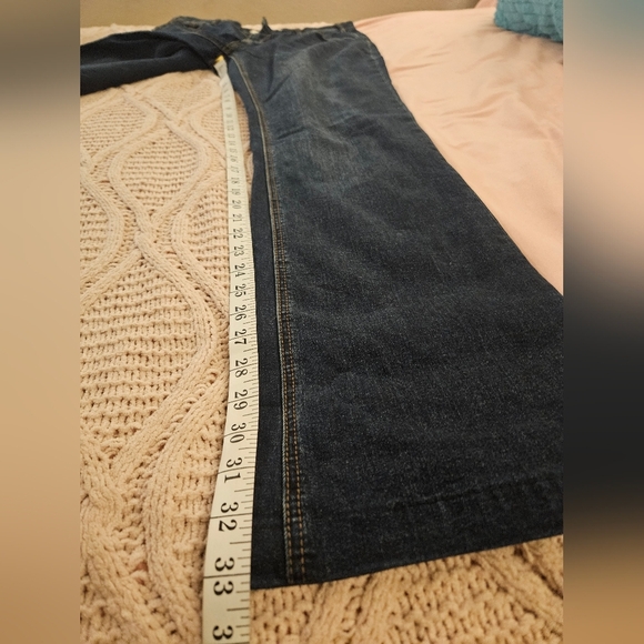 Rock & Roll Denim  High -Rise Bootcut Jeans black wash size 34 x 36 - Picture 2 of 5